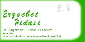 erzsebet hidasi business card